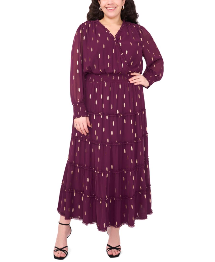 Платье-макси из шифона с ярусным подолом, больших размеров MSK, Potent Purple
Платье-макси из шифона с ярусным подолом, больших размеров MSK, Potent Purple