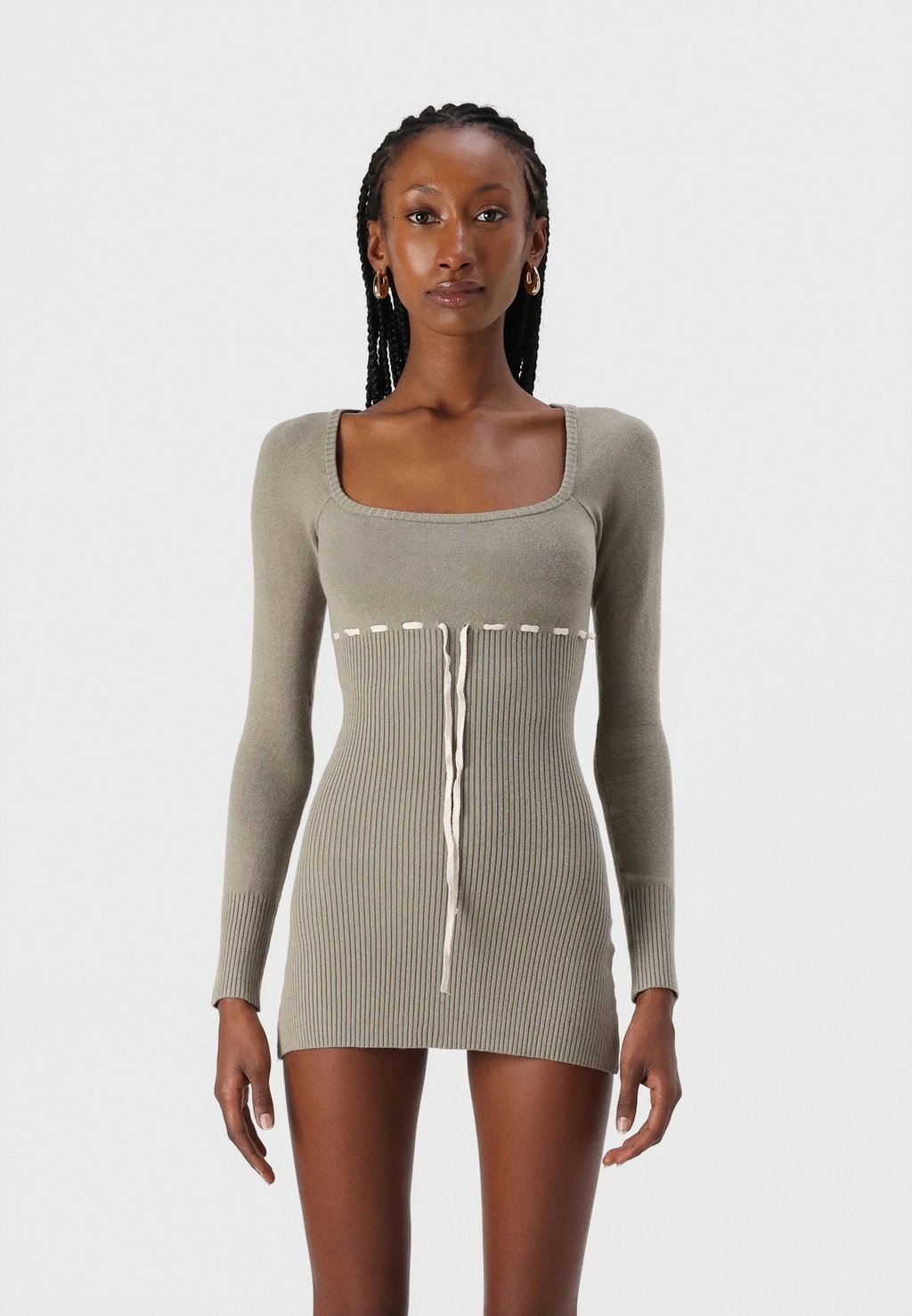 Платье-джемпер EDISON MINI BDG Urban Outfitters, хаки
Платье-джемпер EDISON MINI BDG Urban Outfitters, хаки