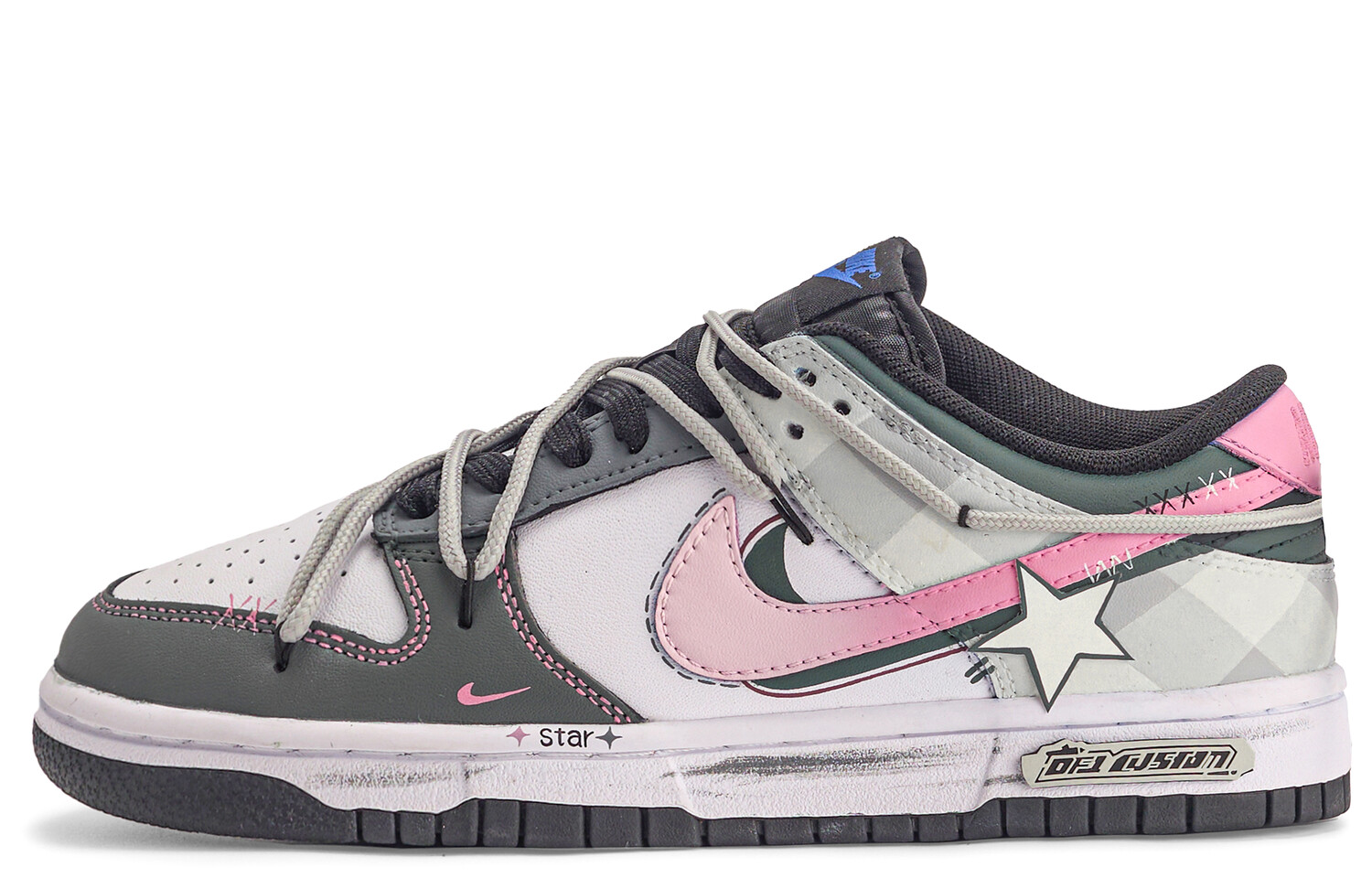 Кроссовки Nike Dunk Skateboarding Shoes Women's Low-top Black/green/pink, черный
Кроссовки Nike Dunk Skateboarding Shoes Women's Low-top Black/green/pink, черный
