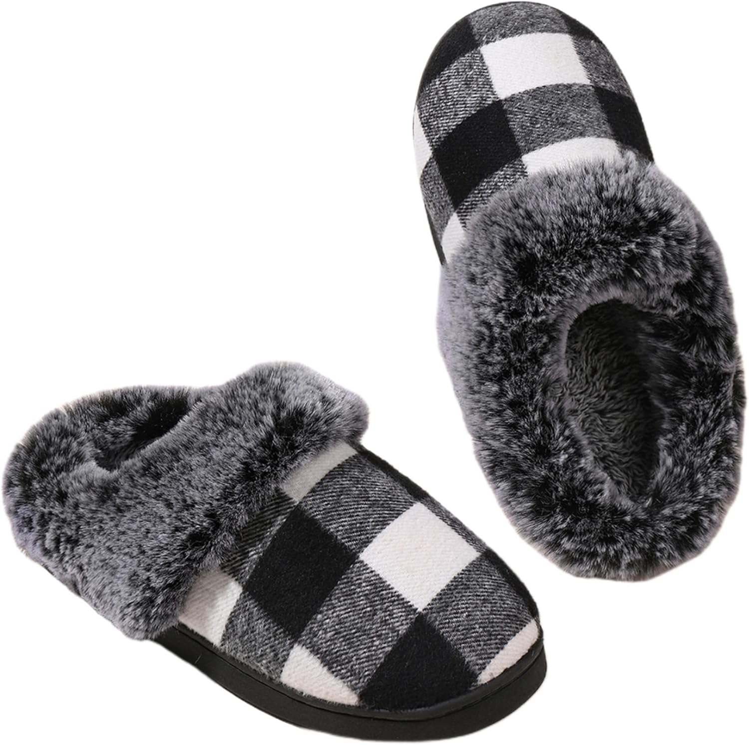LRYAOAN Тапочки в клетку Плюшевые тапочки Мужские и женские тапочки Теплые тапочки, черный
LRYAOAN Тапочки в клетку Плюшевые тапочки Мужские и женские тапочки Теплые тапочки, черный