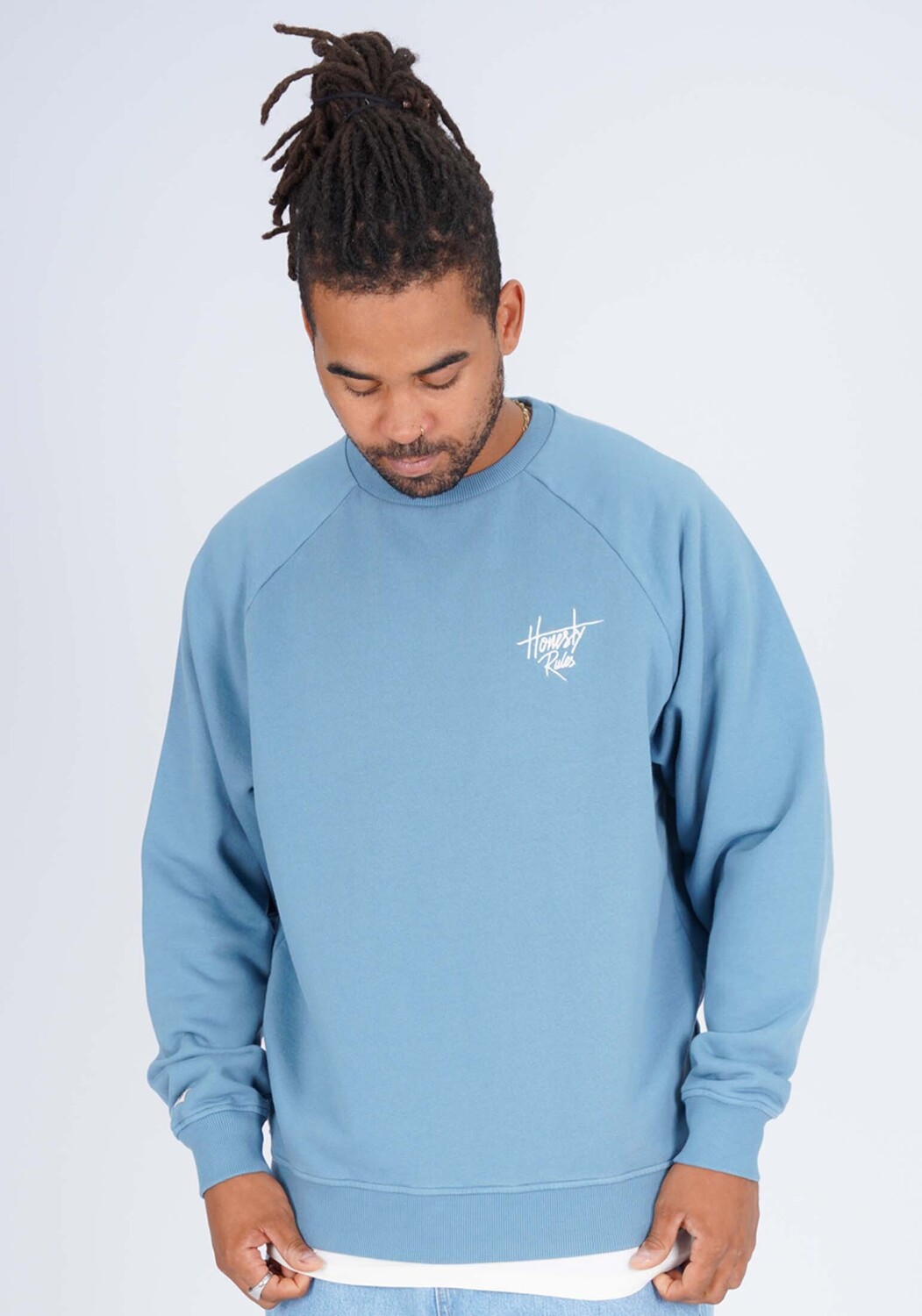 Толстовка HONESTY RULES Sweatwear Raglan Signature, цвет aegean blue
Толстовка HONESTY RULES Sweatwear Raglan Signature, цвет aegean blue
