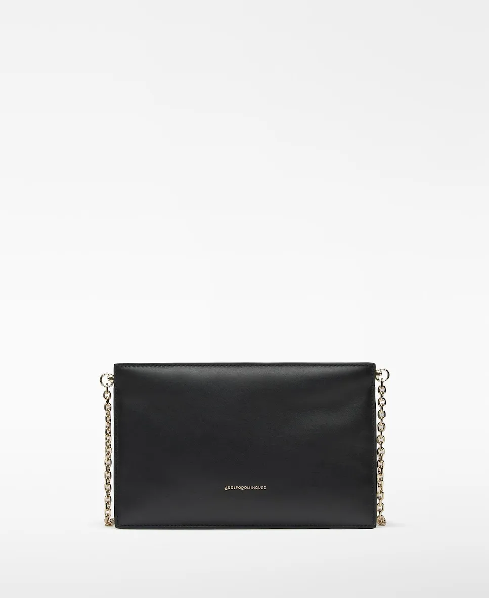 Сумка на руку из мягкой кожи со съемной цепочкой Adolfo Dominguez, черный
Сумка на руку из мягкой кожи со съемной цепочкой Adolfo Dominguez, черный