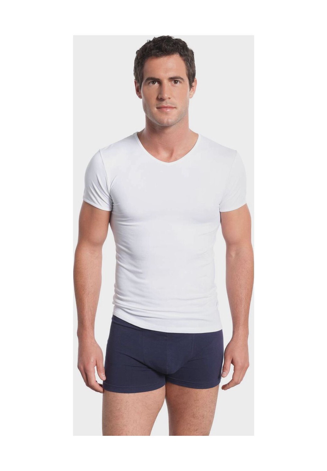 Майка, V-образный вырез, однотонная, мужская mey, белый
Майка, V-образный вырез, однотонная, мужская mey, белый