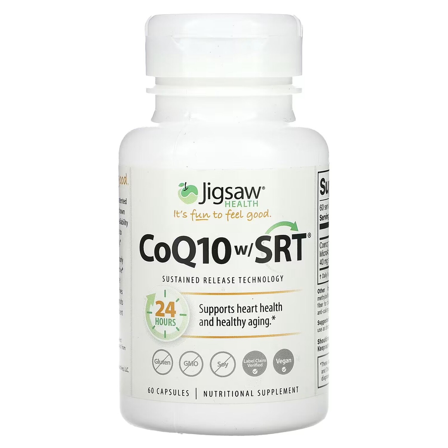 CoQ10 с SRT, 60 капсул Jigsaw Health
CoQ10 с SRT, 60 капсул Jigsaw Health