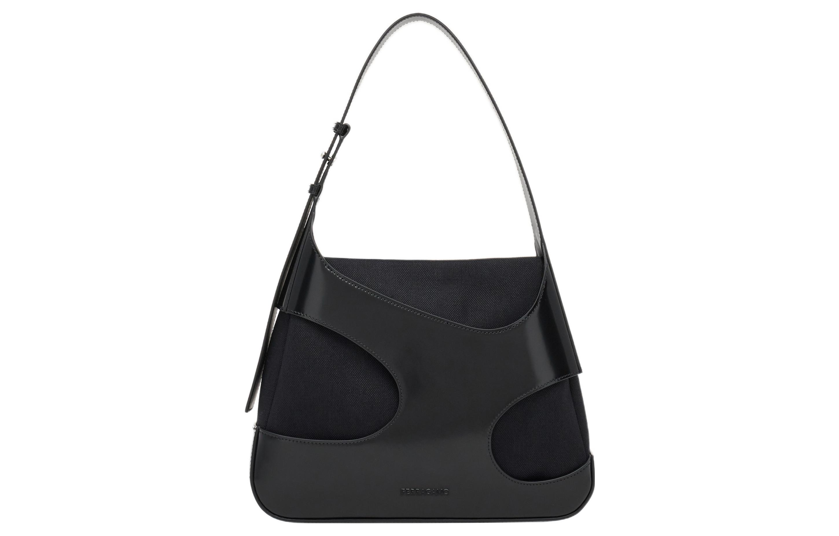 Ferragamo Кожаная сумка-хобо из пачворка 
Ferragamo Кожаная сумка-хобо из пачворка