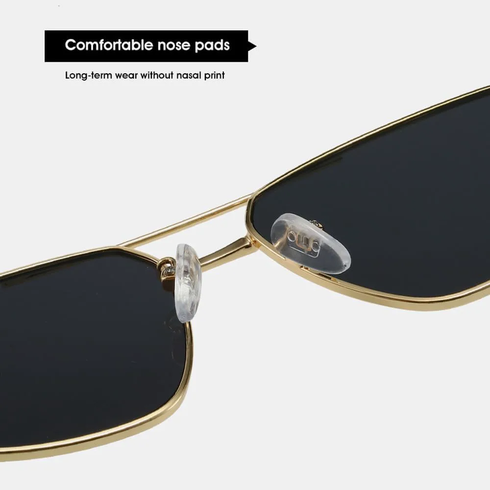 Женские солнцезащитные очки 2027 года: модные очки с двойной перемычкой, «кошачий глаз», стильные многоугольные очки с защитой от УФ-излучения UV400 MTZJH, Black Gray
Женские солнцезащитные очки 2027 года: модные очки с двойной перемычкой, «кошачий глаз», стильные многоугольные очки с защитой от УФ-излучения UV400 MTZJH, Black Gray