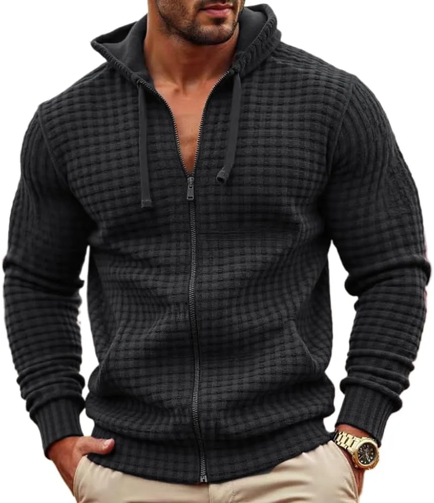 Томитани мужская модная вафельная толстовка с капюшоном на молнии TOMITANY
Томитани мужская модная вафельная толстовка с капюшоном на молнии TOMITANY