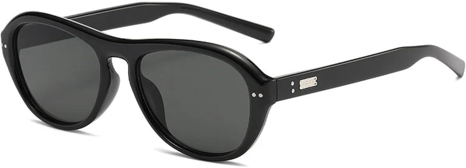 Солнцезащитные очки с защитой от УФ-излучения UV400 | Женские с заклепками, мужские панк-очки овальной формы для занятий спортом на открытом воздухе и вождения DSVIGF, Black Gray
Солнцезащитные очки с защитой от УФ-излучения UV400 | Женские с заклепками, мужские панк-очки овальной формы для занятий спортом на открытом воздухе и вождения DSVIGF, Black Gray