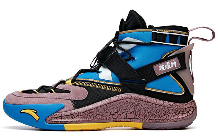 Баскетбольные кроссовки KT5 мужские высокие сине-фиолетовые Anta 
Баскетбольные кроссовки KT5 мужские высокие сине-фиолетовые Anta