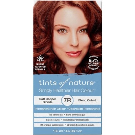 Стойкая краска для волос Tints of Nature 7R Soft Copper Blonde 130 мл
Стойкая краска для волос Tints of Nature 7R Soft Copper Blonde 130 мл