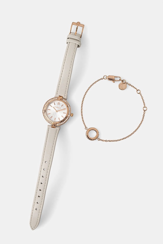 Часы и браслет Furla, бежевый 
Часы и браслет Furla, бежевый