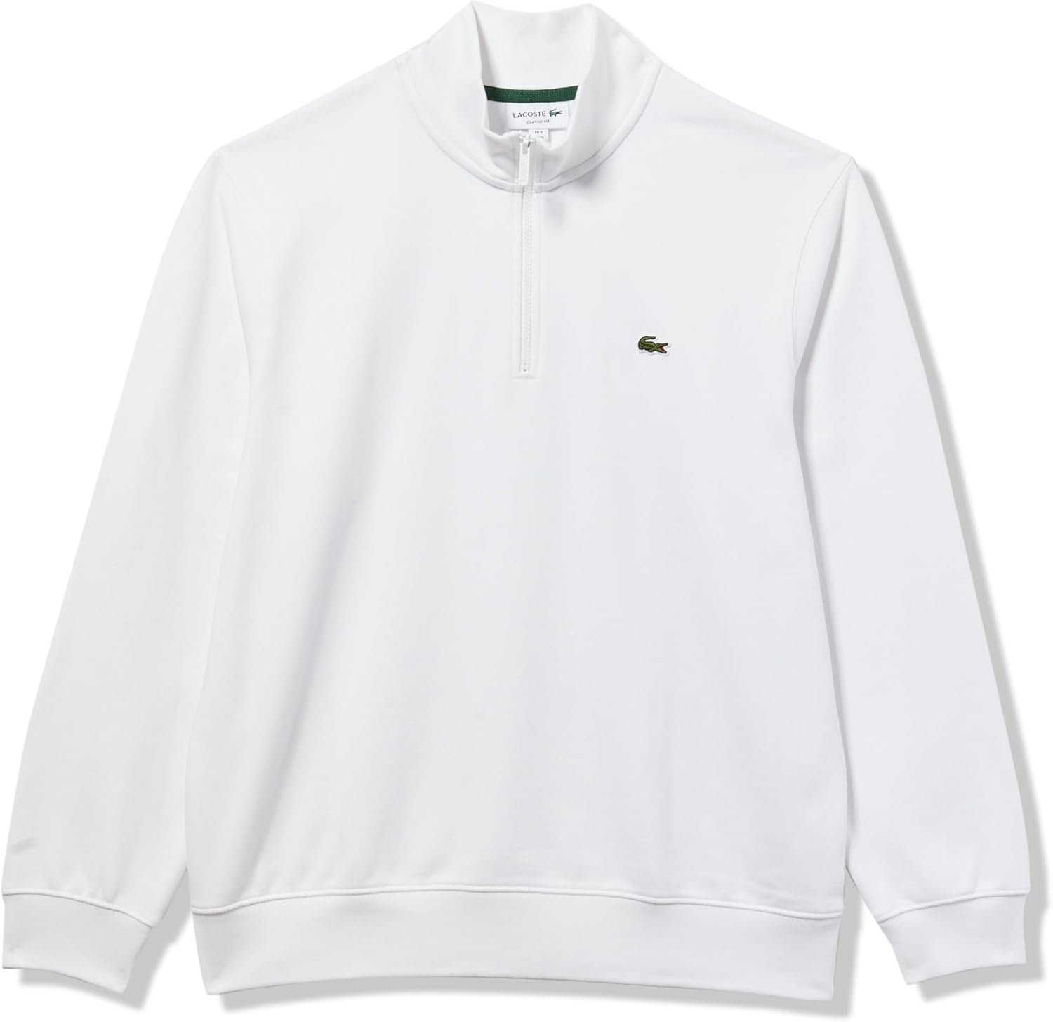 Lacoste мужской худи из основной коллекции, классический крой, молния, воротник-стойка, White
Lacoste мужской худи из основной коллекции, классический крой, молния, воротник-стойка, White
