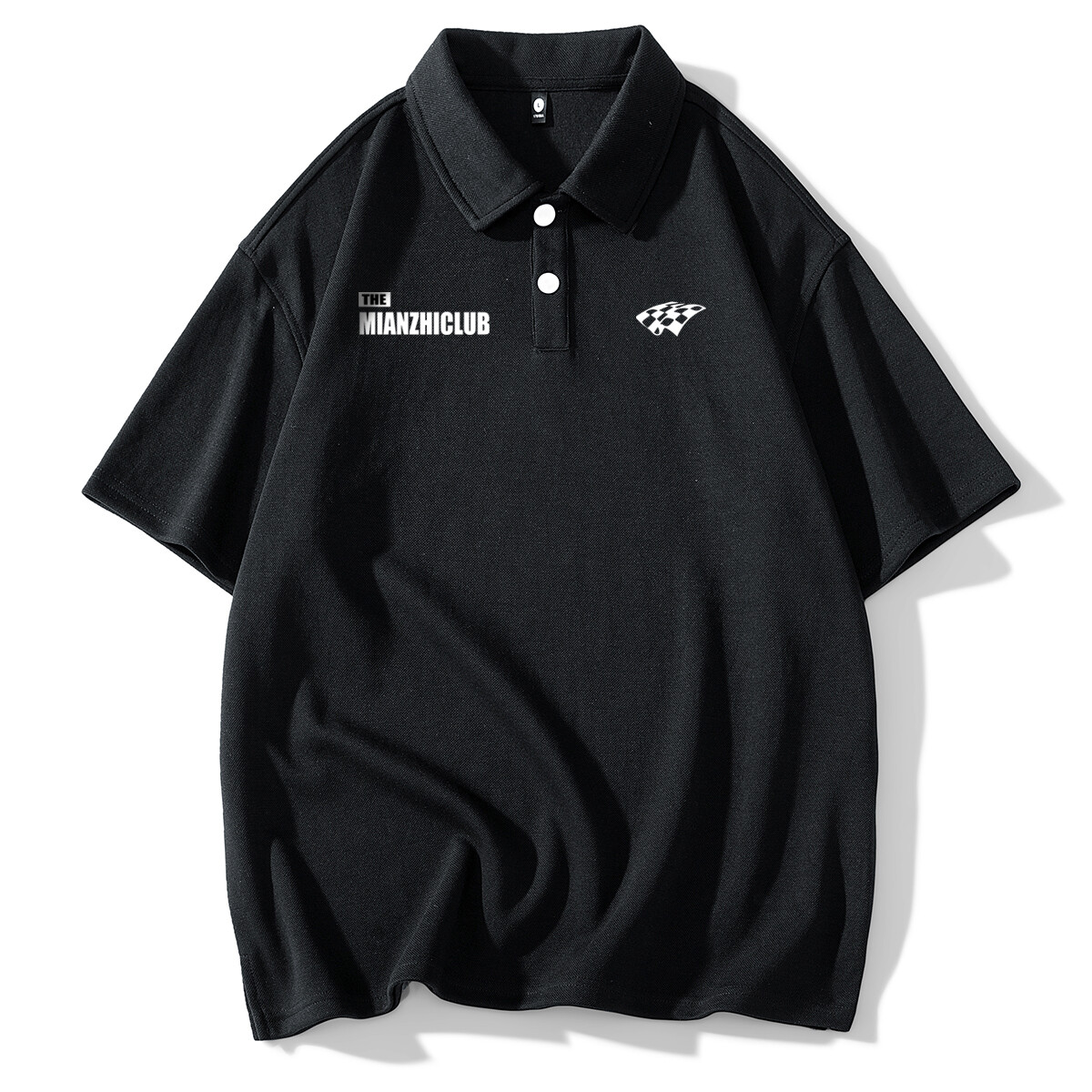 Mianzhi Хлопковая рубашка-поло унисекс, Белый
Mianzhi Хлопковая рубашка-поло унисекс, Белый