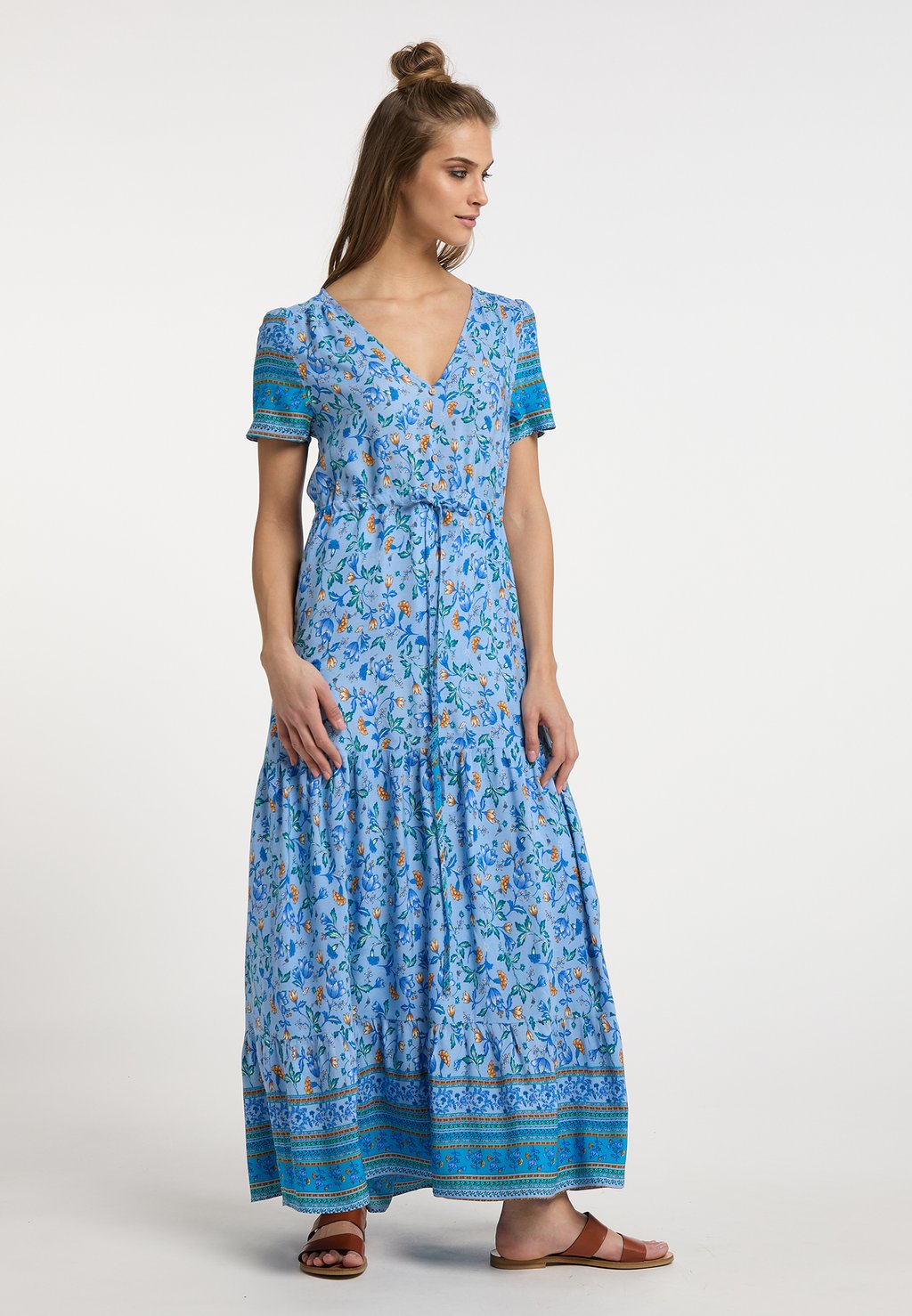 Платье макси MIT BLUMENPRINT usha, светло-голубой 
Платье макси MIT BLUMENPRINT usha, светло-голубой