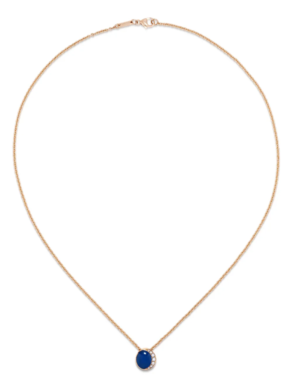 Колье из 18-каратного розового золота с агатом Фортуна и бриллиантами David Morris, синий
Колье из 18-каратного розового золота с агатом Фортуна и бриллиантами David Morris, синий