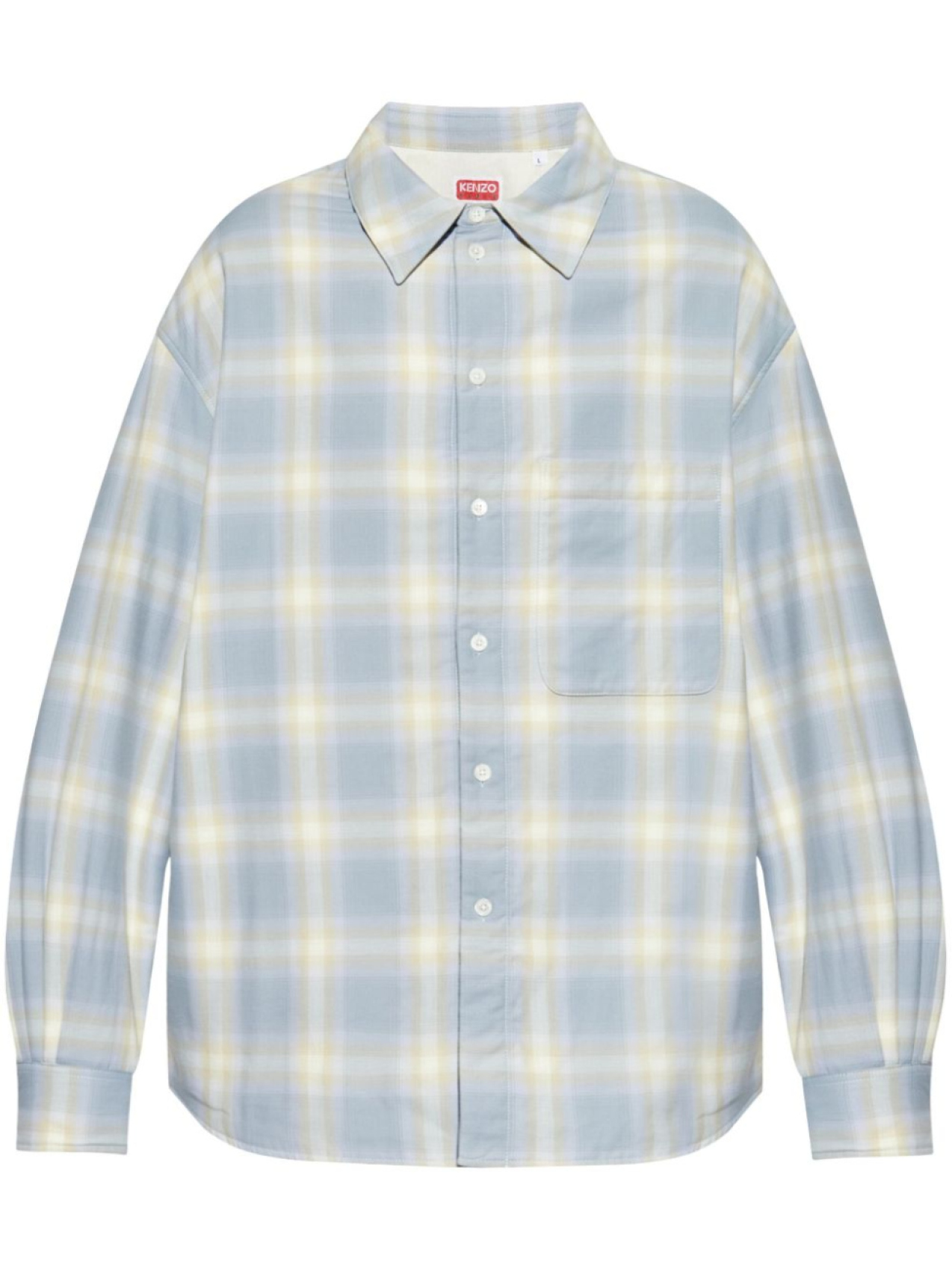 Kenzo клетчатая рубашка, синий
Kenzo клетчатая рубашка, синий