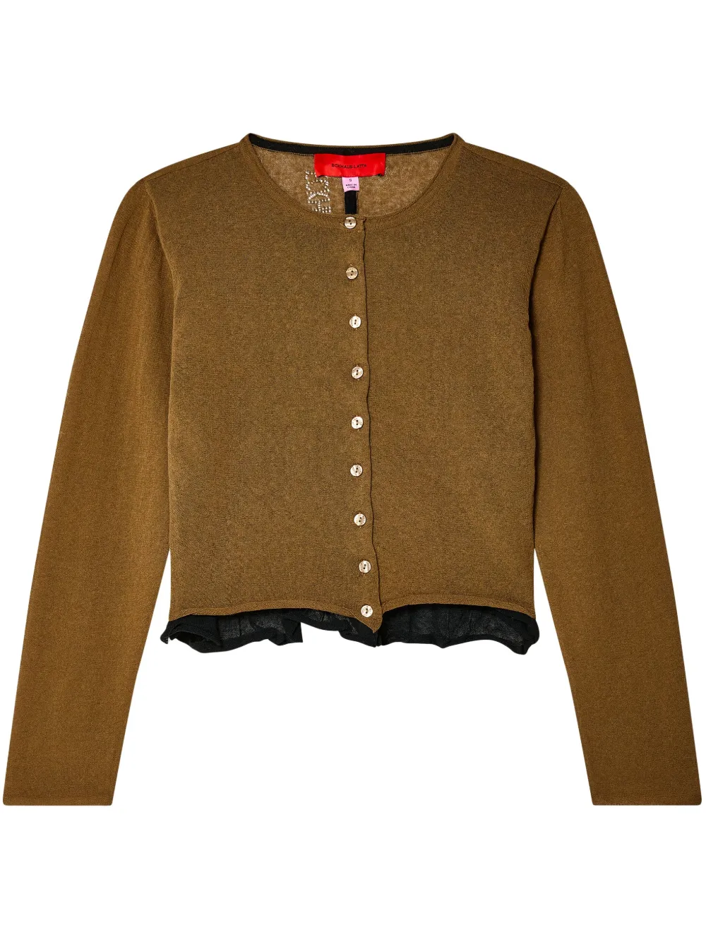 Кардиган с вуалью Eckhaus Latta, коричневый
Кардиган с вуалью Eckhaus Latta, коричневый