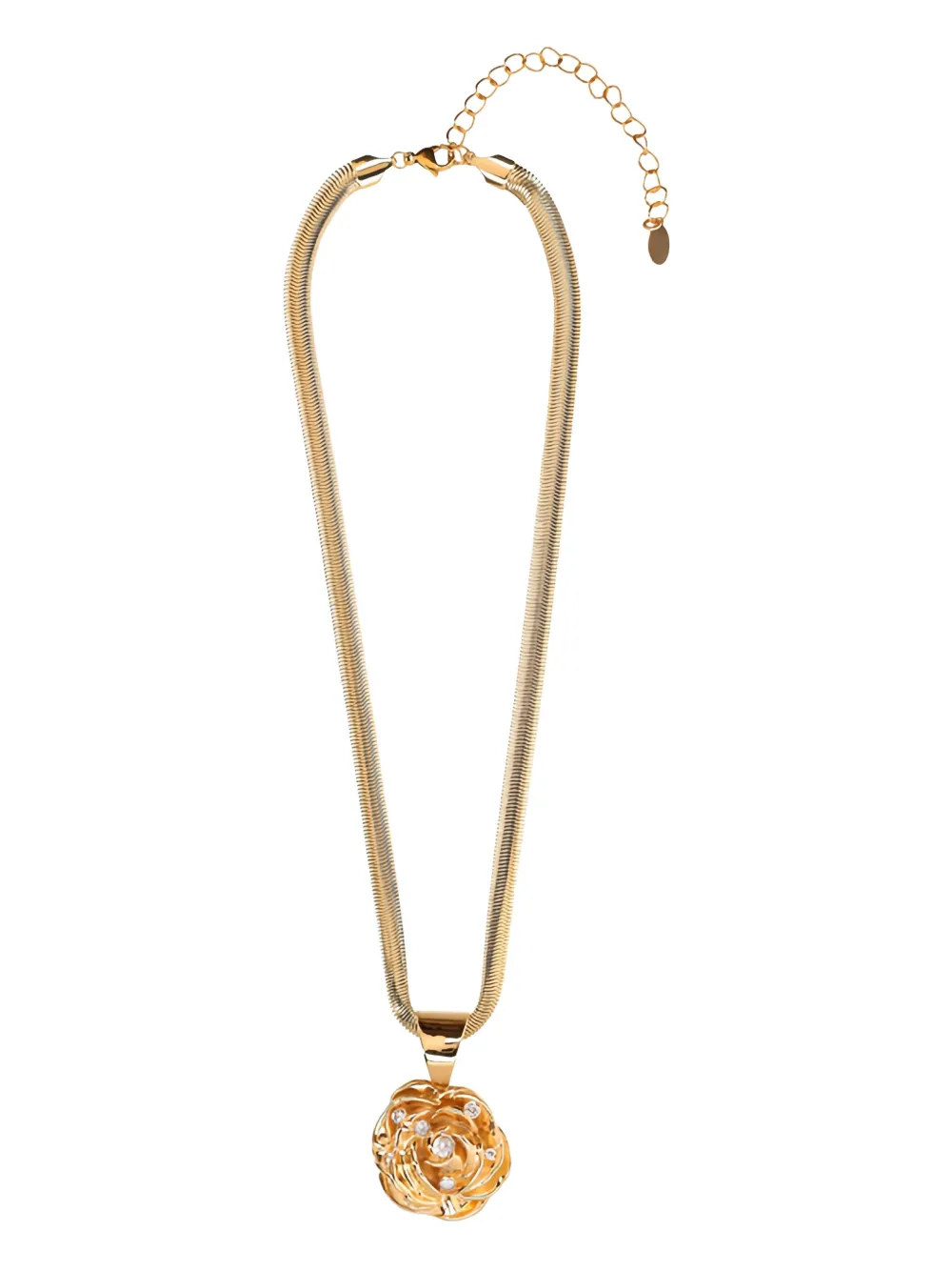 Ожерелье с подвеской, украшенное розой Magda Butrym, желтый