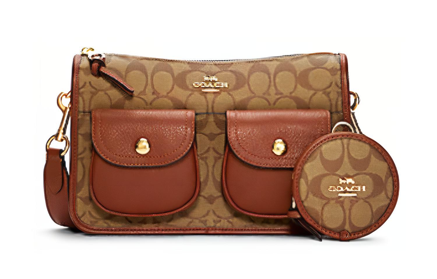 COACH Кожаная сумка байкерская холщовая трансформер 3 в 1 через плечо кроссбоди женская большая коричневая
COACH Кожаная сумка байкерская холщовая трансформер 3 в 1 через плечо кроссбоди женская большая коричневая