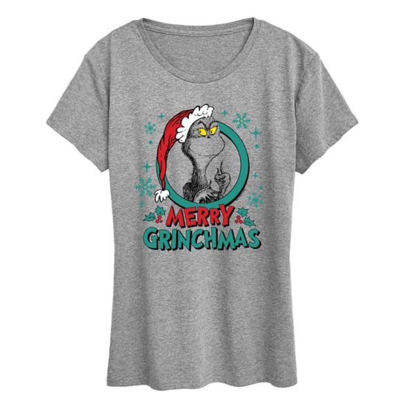 Женская футболка с рисунком доктора Сьюза и Гринча в стиле Гринча Licensed Character, серый
Женская футболка с рисунком доктора Сьюза и Гринча в стиле Гринча Licensed Character, серый