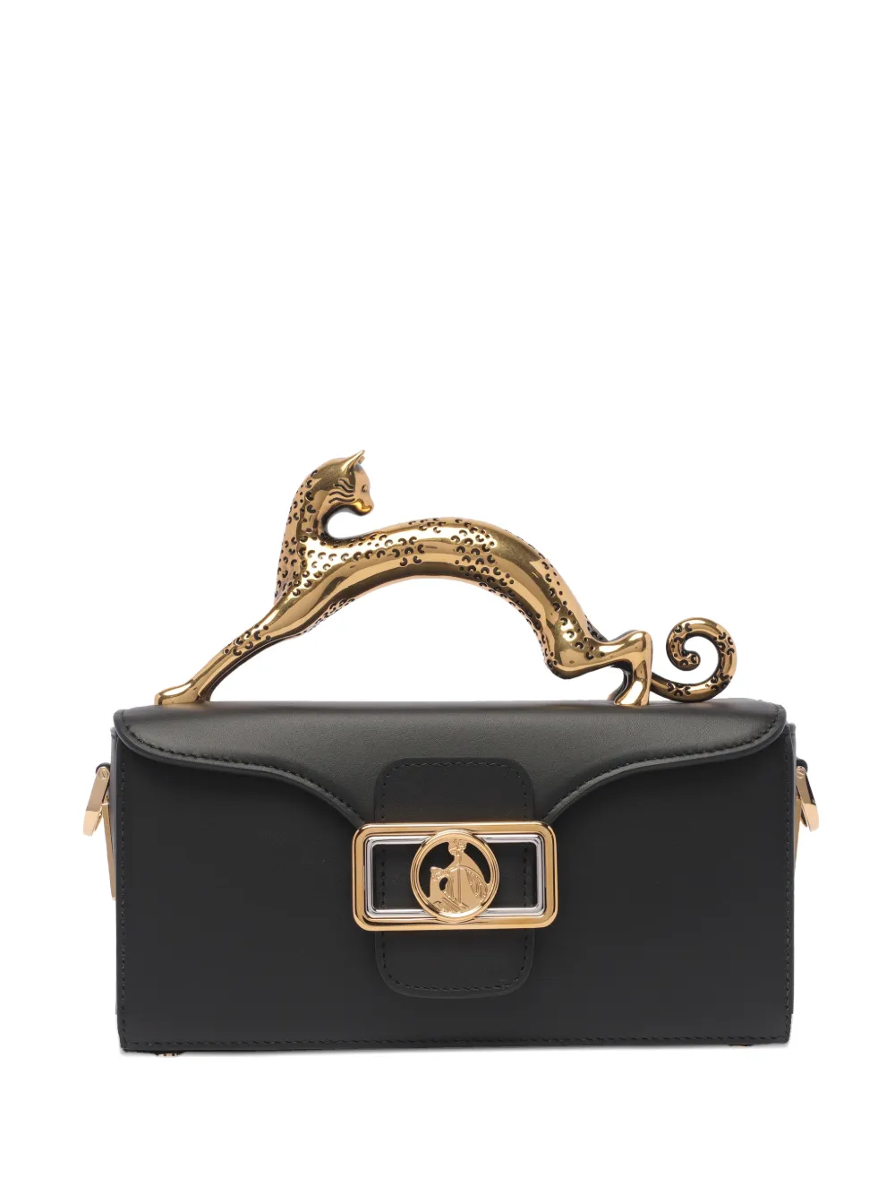Сумка-тоут с ручкой в виде кошки Lanvin, черный
Сумка-тоут с ручкой в виде кошки Lanvin, черный