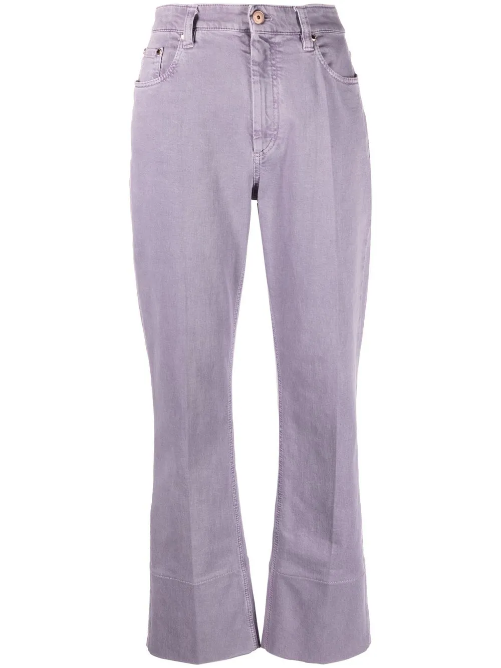 Джинсы свободного кроя с отутюженными стрелками Brunello Cucinelli, фиолетовый
Джинсы свободного кроя с отутюженными стрелками Brunello Cucinelli, фиолетовый
