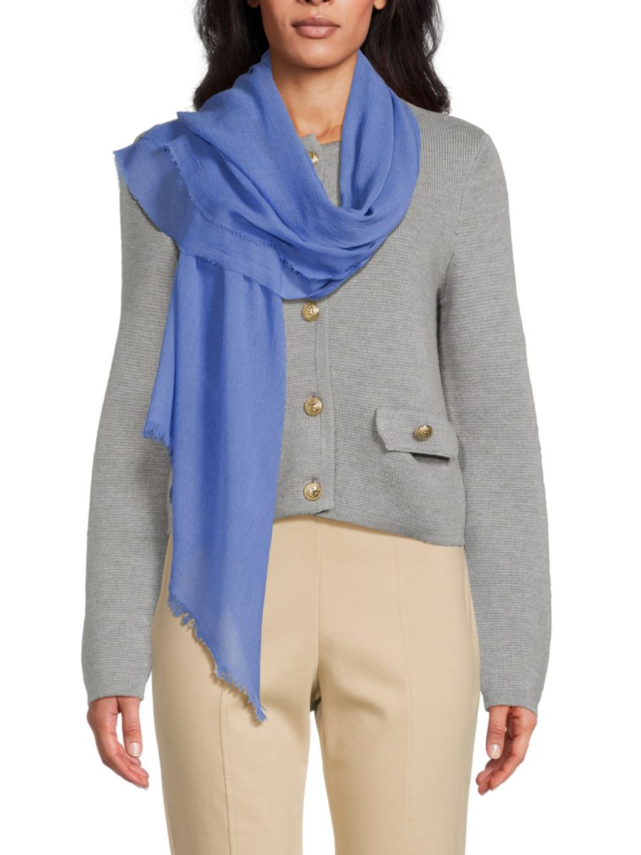 Шарф из смесовой кашемировой пряжи Bruno Magli, синий
Шарф из смесовой кашемировой пряжи Bruno Magli, синий