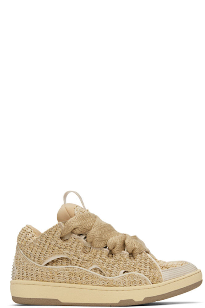 Кроссовки бежевые из рафии Lanvin
Кроссовки бежевые из рафии Lanvin