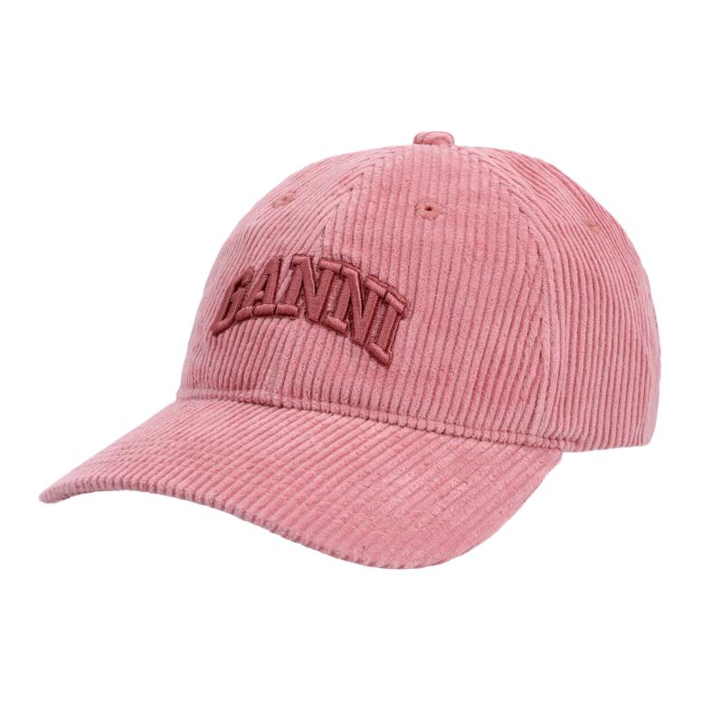 GANNI Хлопковая бейсболка женская розовая, Pink
GANNI Хлопковая бейсболка женская розовая, Pink