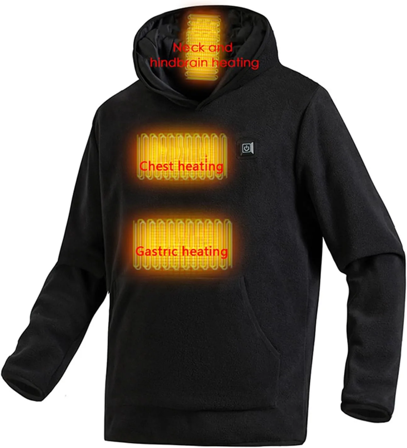 Wankang мужская толстовка с подогревом USB, капюшон, длинный рукав
Wankang мужская толстовка с подогревом USB, капюшон, длинный рукав