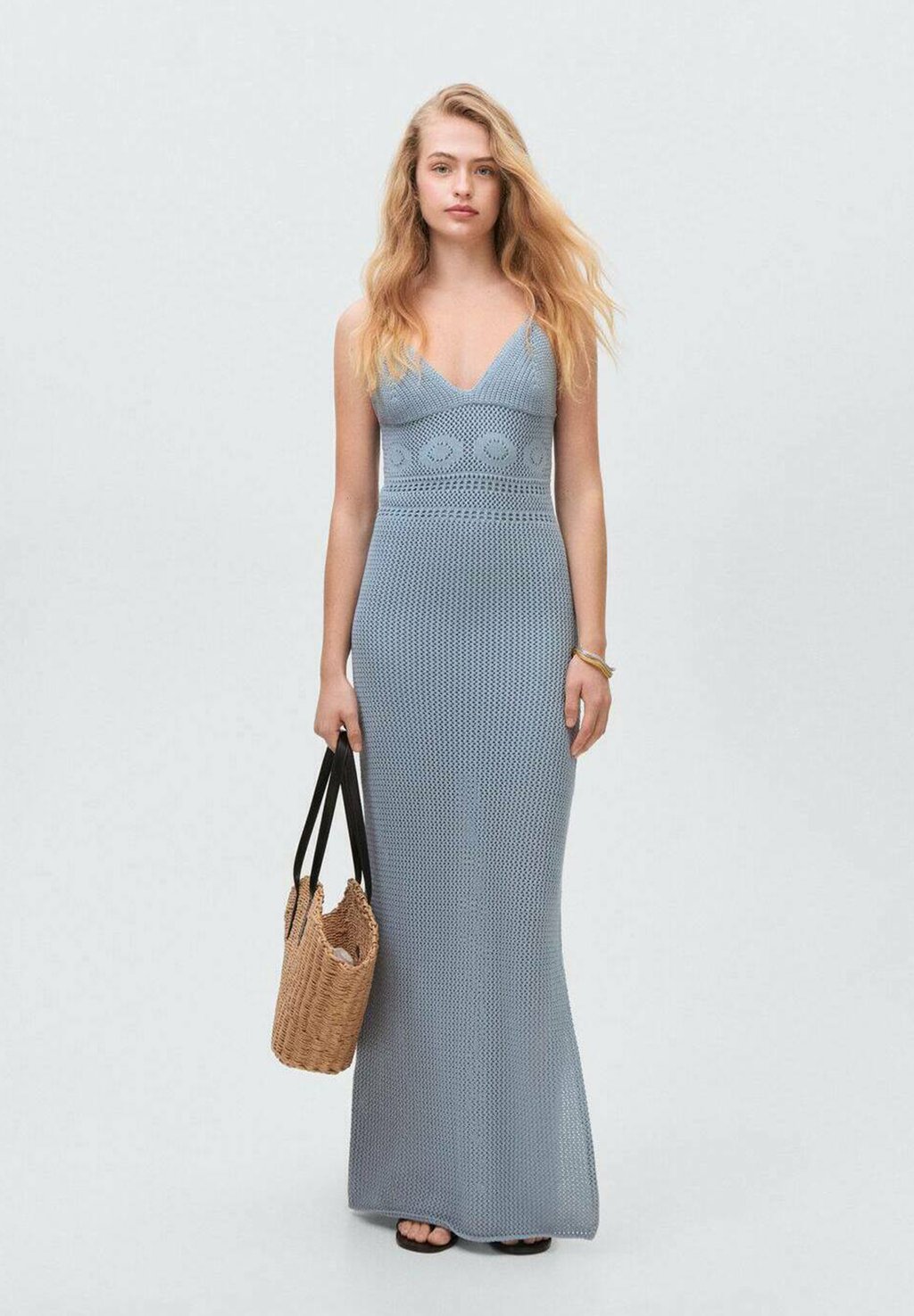 Вязаное платье GALDANA Mango Kids, светло-голубой
Вязаное платье GALDANA Mango Kids, светло-голубой