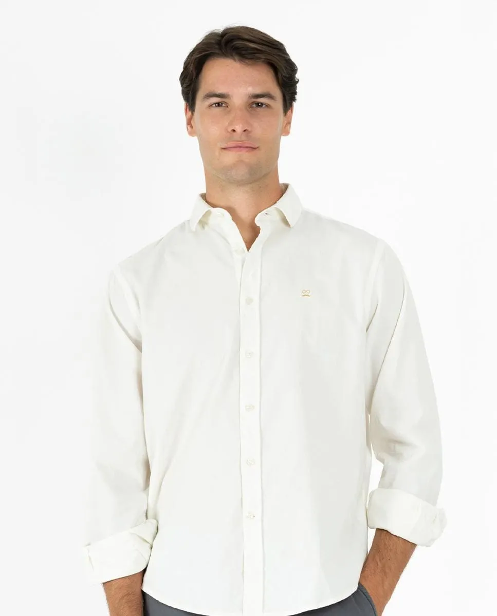 Мужская хлопковая рубашка классического кроя однотонная Makarthy, белый
Мужская хлопковая рубашка классического кроя однотонная Makarthy, белый