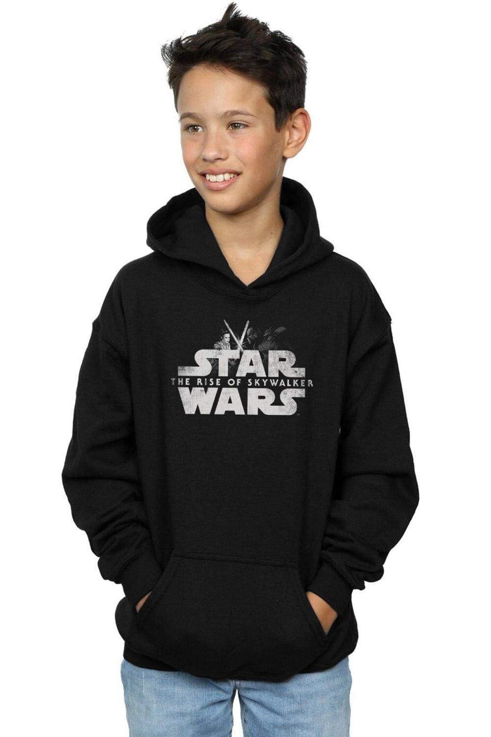 Звездные войны: Скайуокер. Восхождение, толстовка с капюшоном в бою с Рей и Кайло Star Wars, черный 
Звездные войны: Скайуокер. Восхождение, толстовка с капюшоном в бою с Рей и Кайло Star Wars, черный