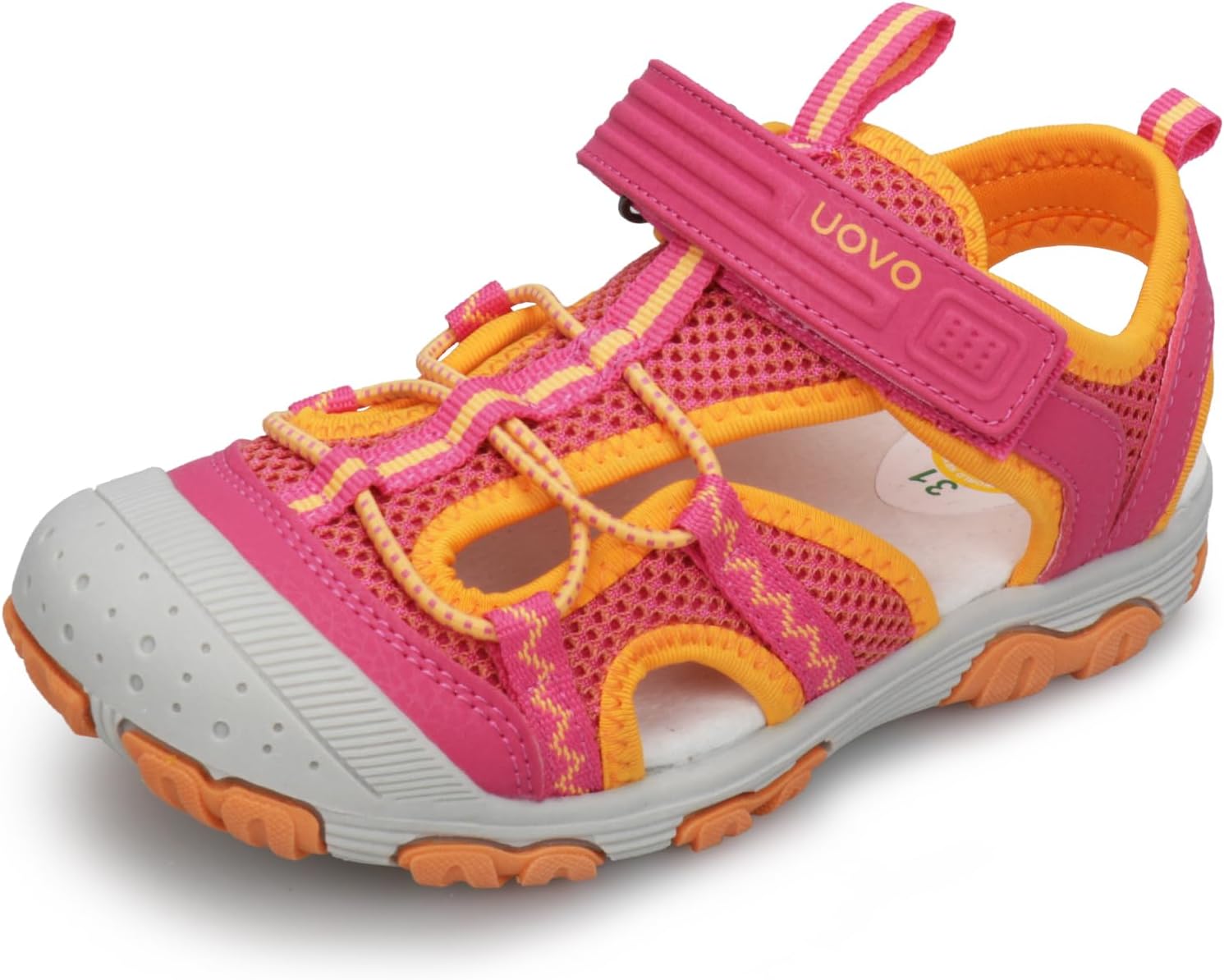Детские сандалии UOVO для мальчиков, походные спортивные с закрытым носком, пляжные летние сандалии для мальчиков, быстросохнущие, Rose Red/Orange
Детские сандалии UOVO для мальчиков, походные спортивные с закрытым носком, пляжные летние сандалии для мальчиков, быстросохнущие, Rose Red/Orange