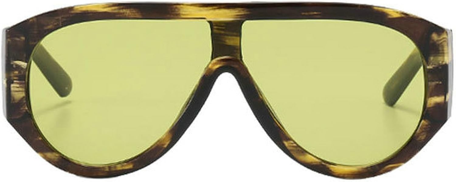 COTIA Модные солнцезащитные очки-пилот большого размера для женщин и мужчин, в стиле ретро с широкими дужками, модные квадратные, в стиле панк, солнцезащитные очки-очки, Yellow
COTIA Модные солнцезащитные очки-пилот большого размера для женщин и мужчин, в стиле ретро с широкими дужками, модные квадратные, в стиле панк, солнцезащитные очки-очки, Yellow