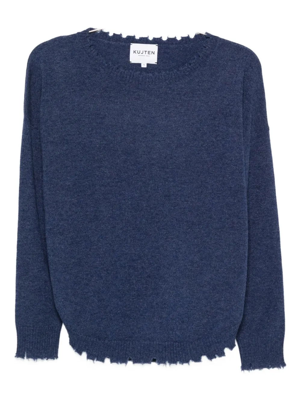 Кашемировый топ с оборками kujten, синий
Кашемировый топ с оборками kujten, синий