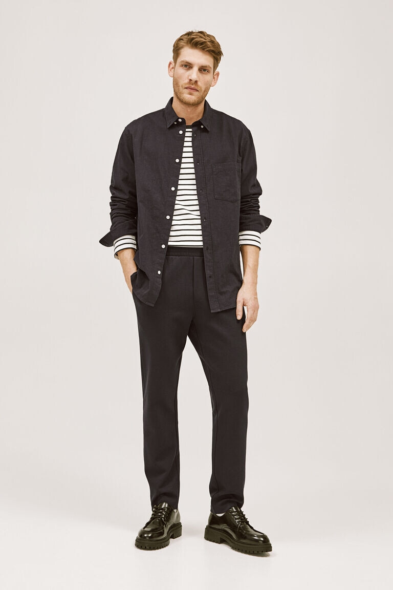 Текстурированная рубашка стандартного кроя H&M, синий
Текстурированная рубашка стандартного кроя H&M, синий