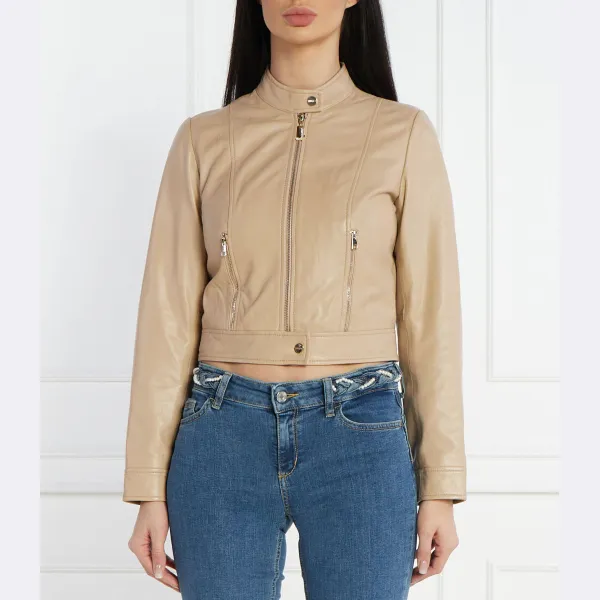 Укороченная кожаная куртка Liu Jo, бежевый
Укороченная кожаная куртка Liu Jo, бежевый