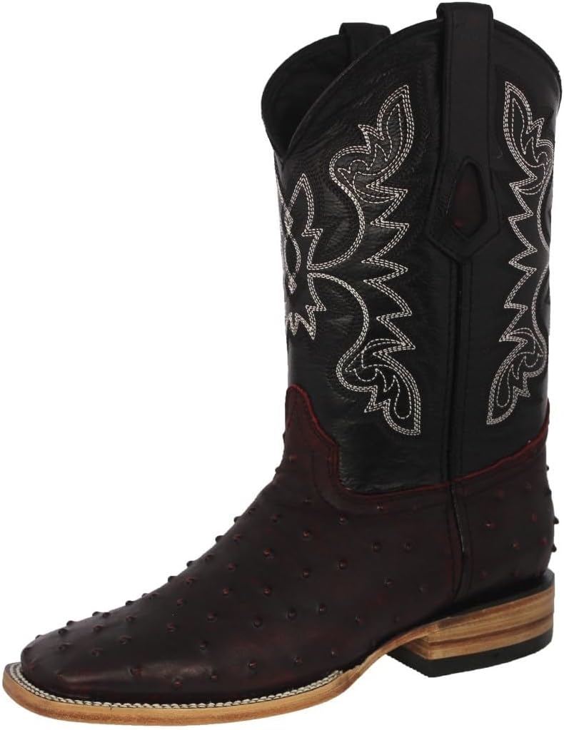 Мужские ковбойские сапоги Texas Legacy черный вишневый цвет с принтом из кожи страуса, квадратный носок
Мужские ковбойские сапоги Texas Legacy черный вишневый цвет с принтом из кожи страуса, квадратный носок