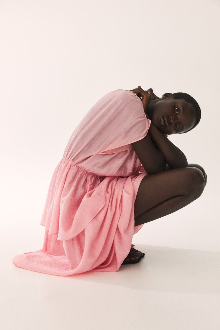 Многоярусное платье H&M, розовый
Многоярусное платье H&M, розовый