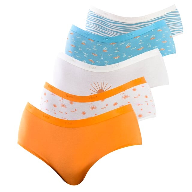 Набор из 5 женских хлопковых эластичных трусиков d4c17 Dim, мультиколор
Набор из 5 женских хлопковых эластичных трусиков d4c17 Dim, мультиколор