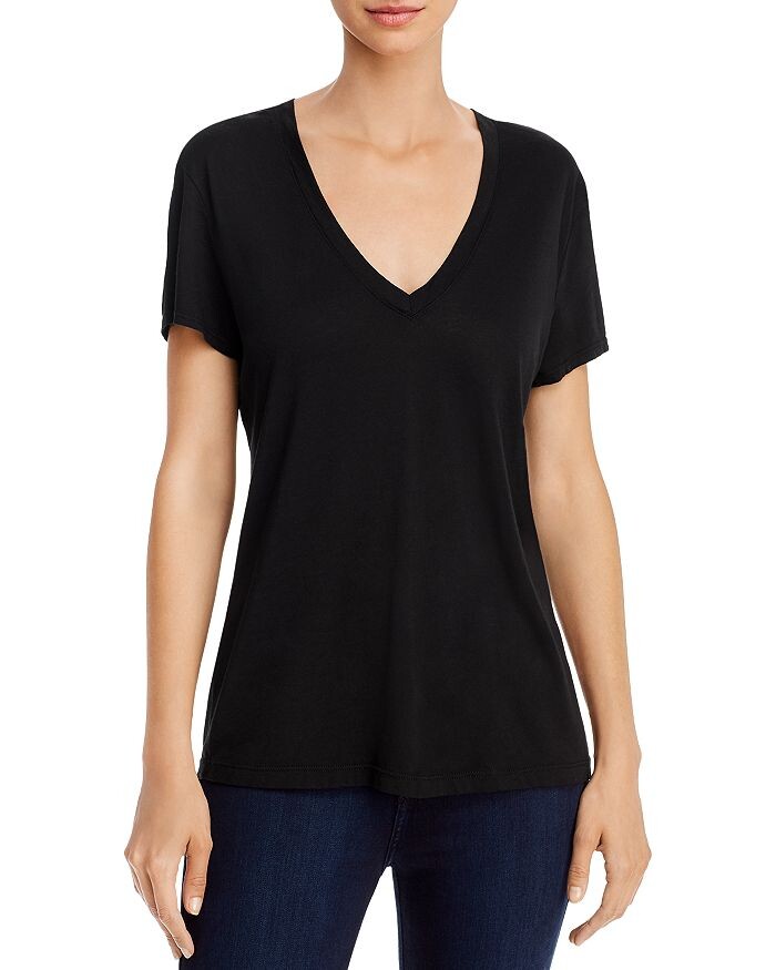 Футболка Splendid Kate с V-образным вырезом, черный 
Футболка Splendid Kate с V-образным вырезом, черный