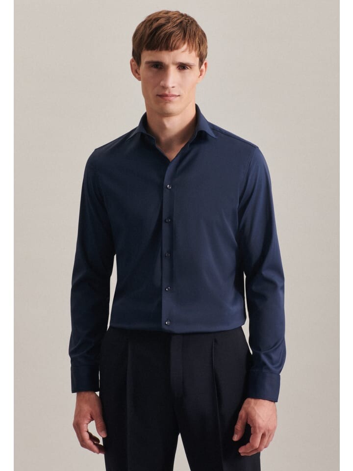 Рубашка Seidensticker, темно-синий
Рубашка Seidensticker, темно-синий