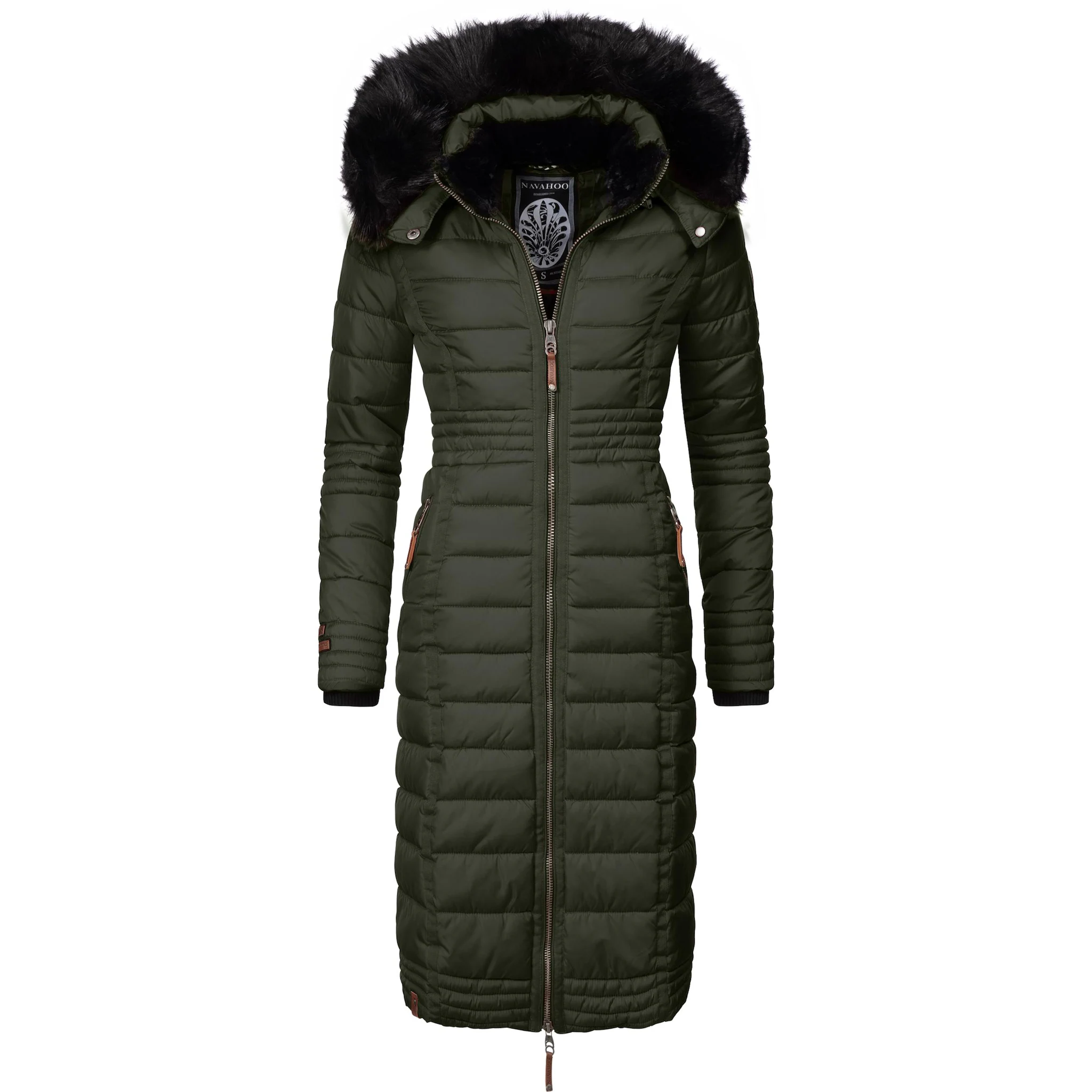 Зимнее пальто Наваху "Умай", длинное женское зимнее стеганое пальто с капюшоном из искусственного меха Navahoo, зеленый
Зимнее пальто Наваху "Умай", длинное женское зимнее стеганое пальто с капюшоном из искусственного меха Navahoo, зеленый