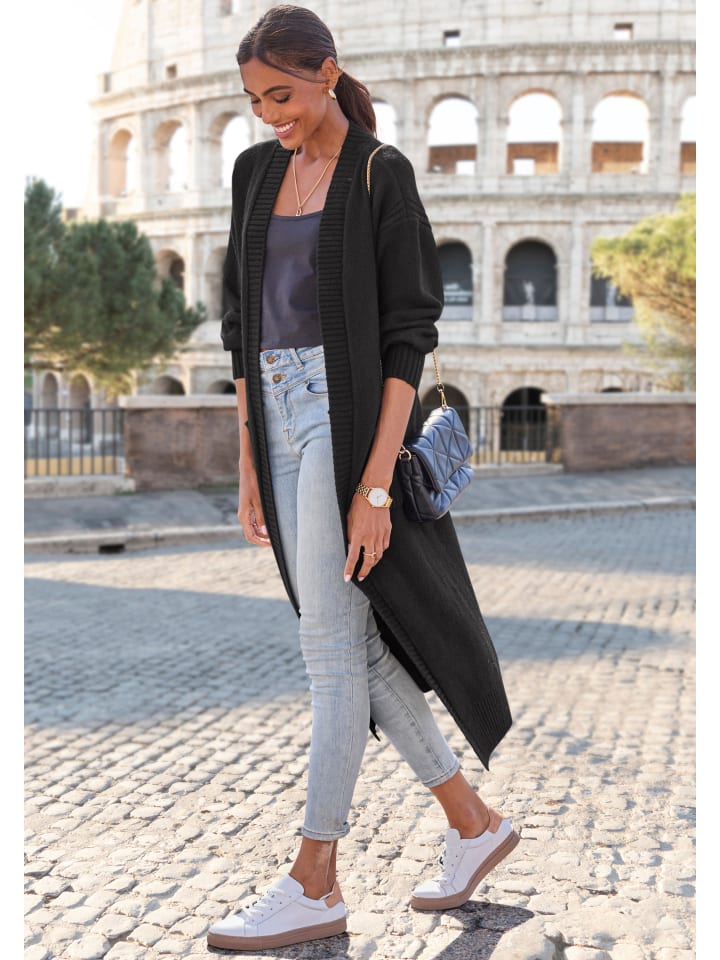 Кардиган LASCANA, черный
Кардиган LASCANA, черный