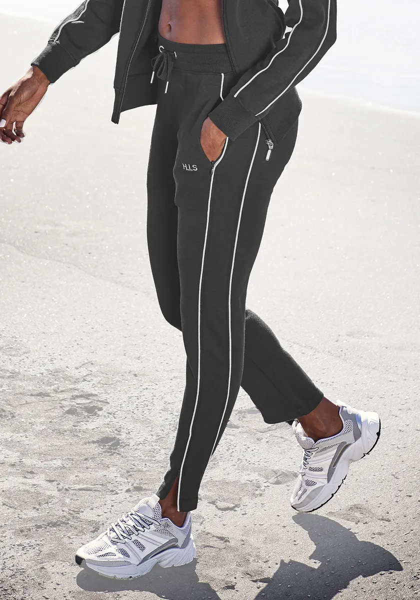 Спортивные штаны H.I.S с молнией по низу штанин, костюм для отдыха, цвет морской волны
Спортивные штаны H.I.S с молнией по низу штанин, костюм для отдыха, цвет морской волны