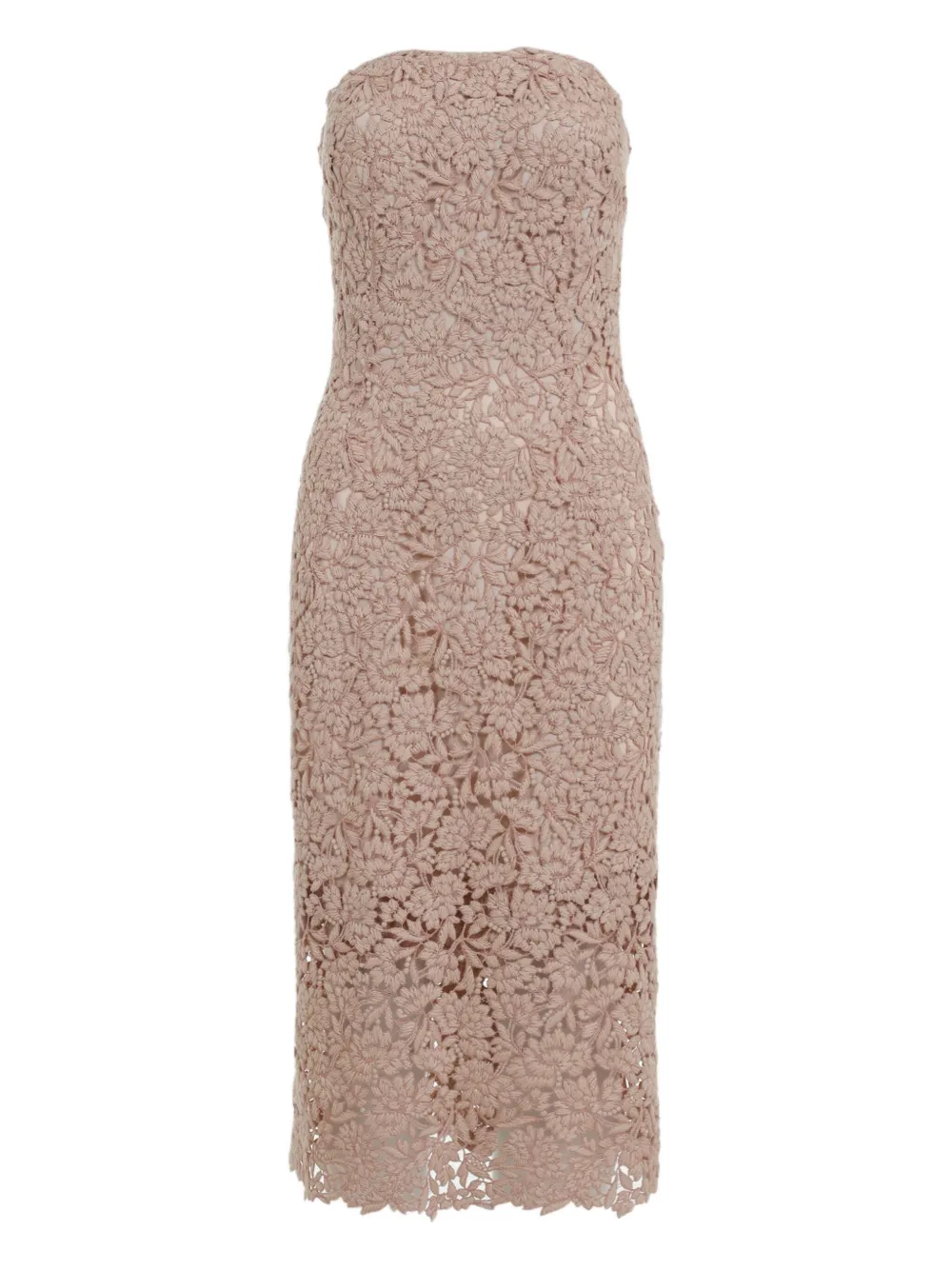 Платье без бретелек с цветочным кружевом Ermanno Scervino, нейтральный
Платье без бретелек с цветочным кружевом Ermanno Scervino, нейтральный