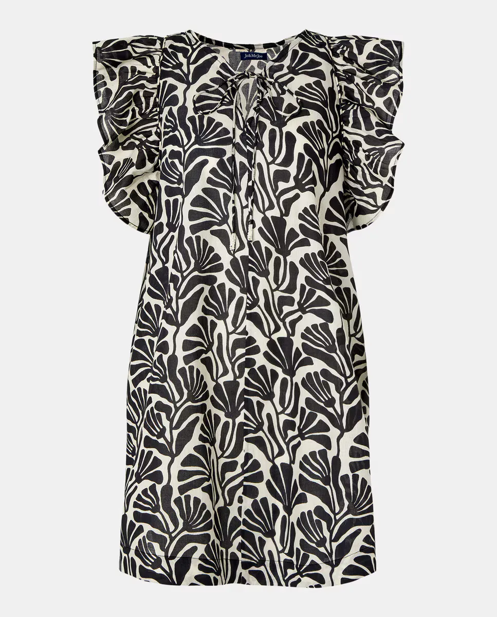 Женский кафтан с короткими рукавами Jo & Mr. Joe, черный
Женский кафтан с короткими рукавами Jo & Mr. Joe, черный