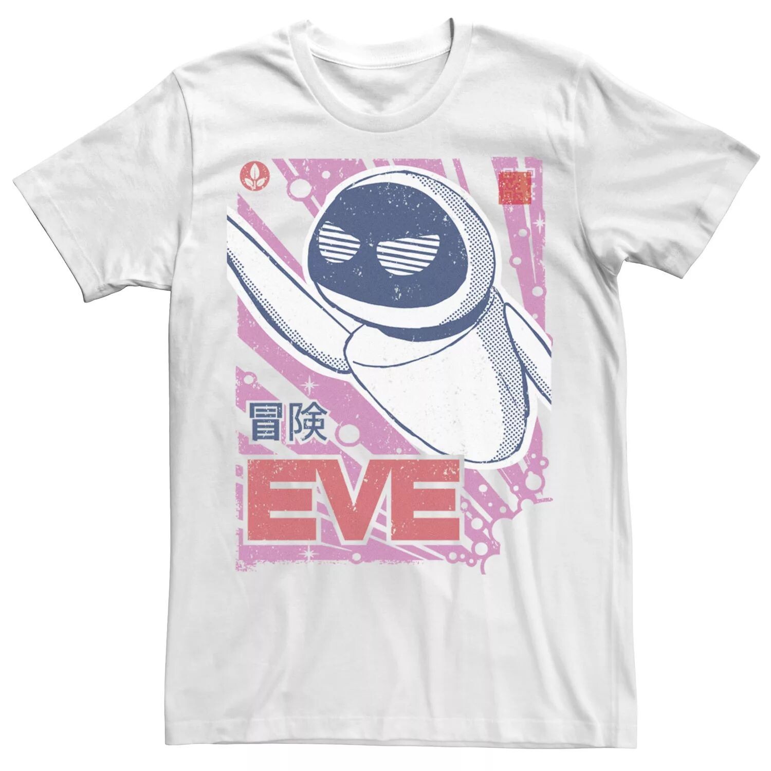 Мужская футболка с плакатом кандзи Disney/Pixar Eve Licensed Character
Мужская футболка с плакатом кандзи Disney/Pixar Eve Licensed Character