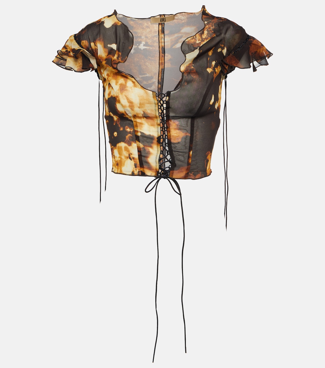 Топ из смесового шелка с вырезом KNWLS, Starlight 
Топ из смесового шелка с вырезом KNWLS, Starlight